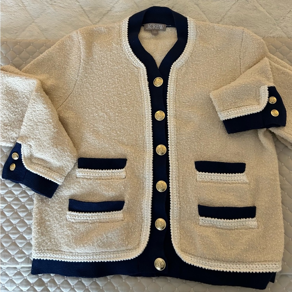J. Crew Size Medium - Textured Boucle Lady Jacket.